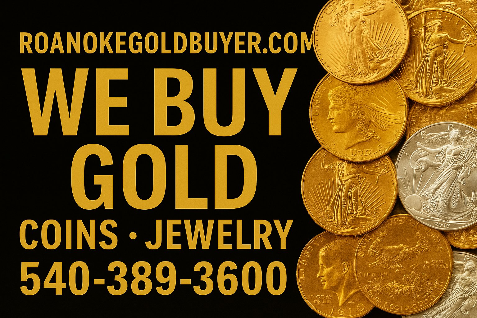 Roanoke Gold Buyer – We Buy Gold, Coins, Jewelry