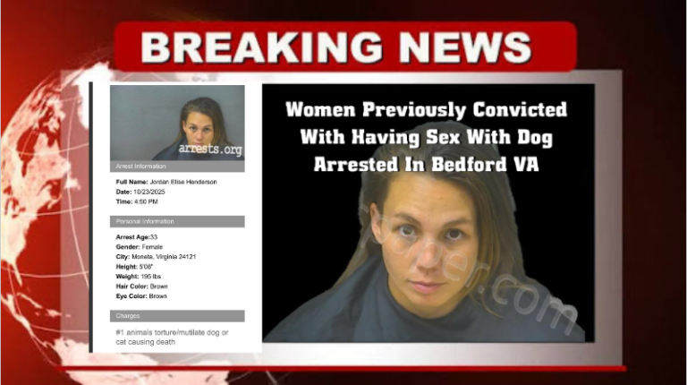 Bedford County Woman Previously Charged With Having Sex With Dog